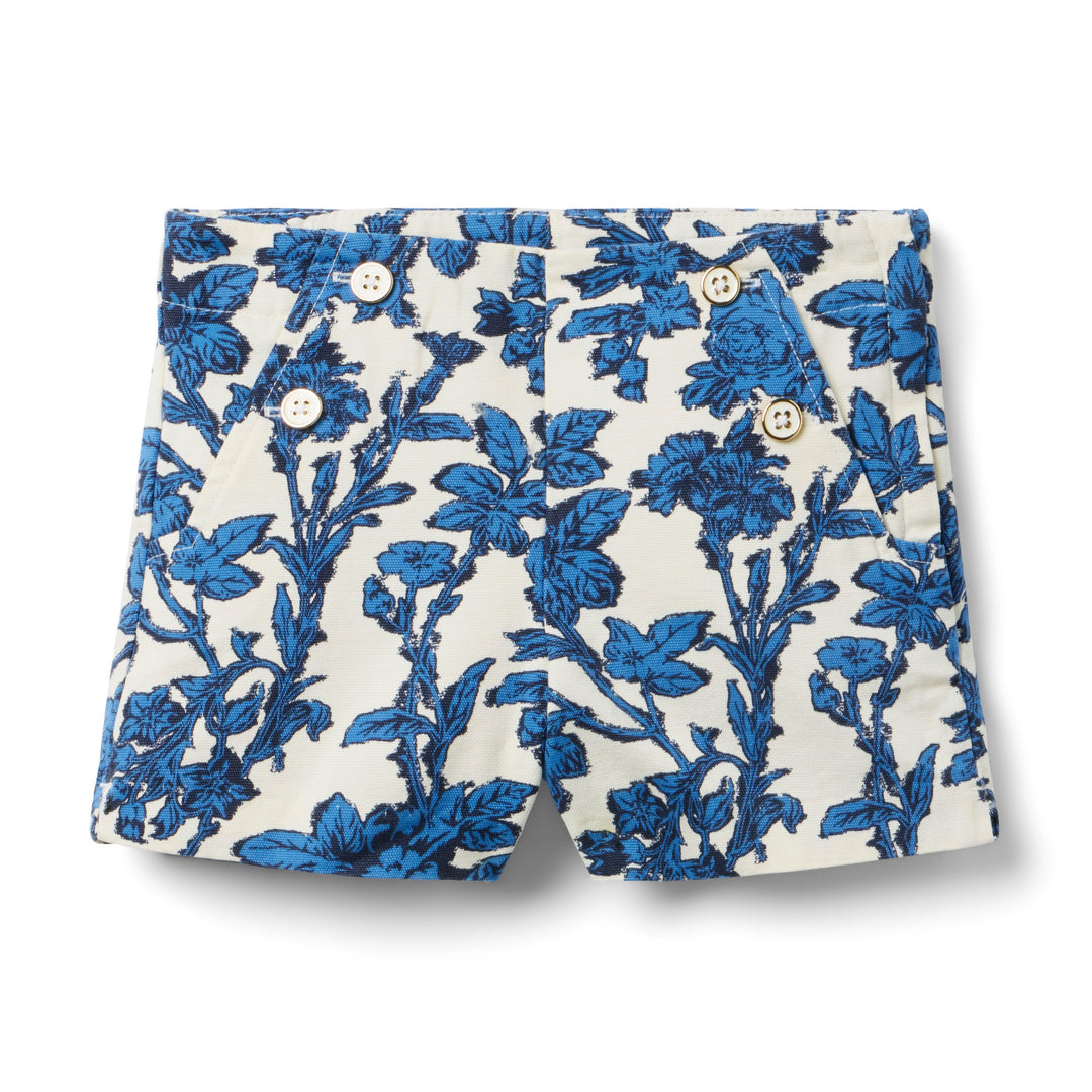 Short Floral Blue para Niña