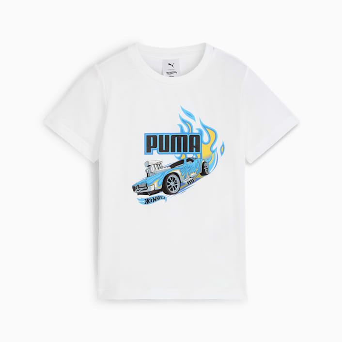 PUMA NIÑO TSHIRT X HOT WHEELS GRAPHIC WHITE