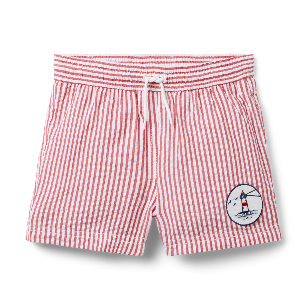 Short Red Stripe para Niña