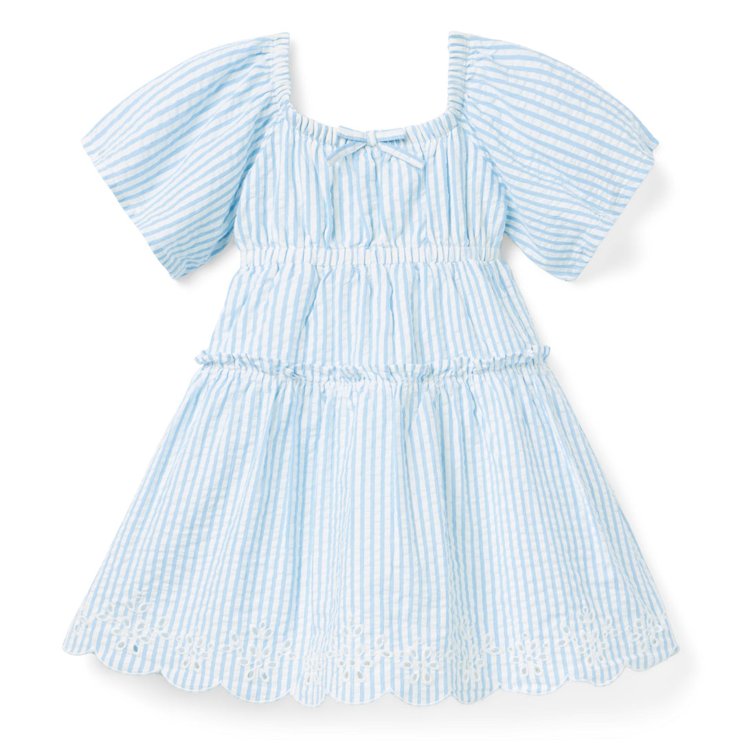 Vestido Striped Seersucker para Niña
