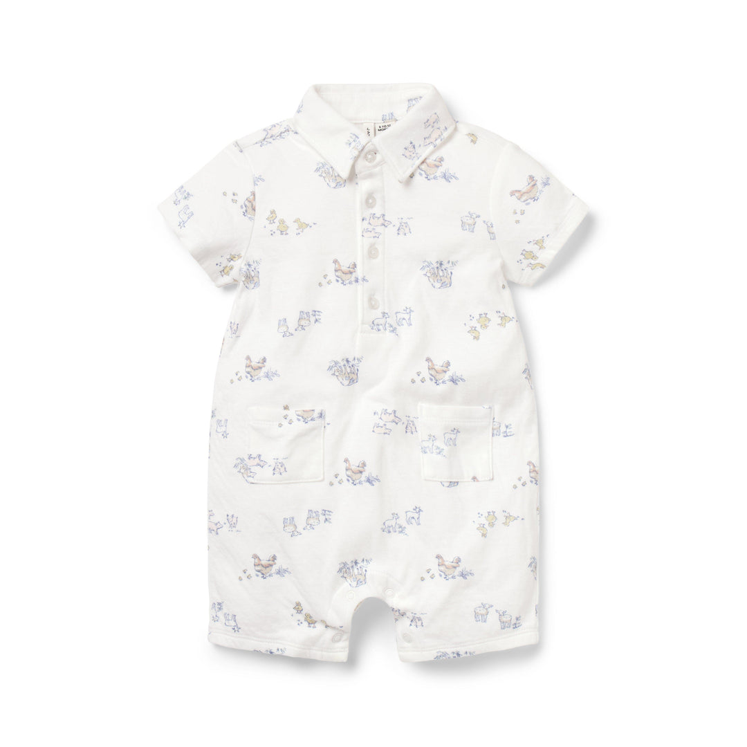 Romper White para Bebé Niño