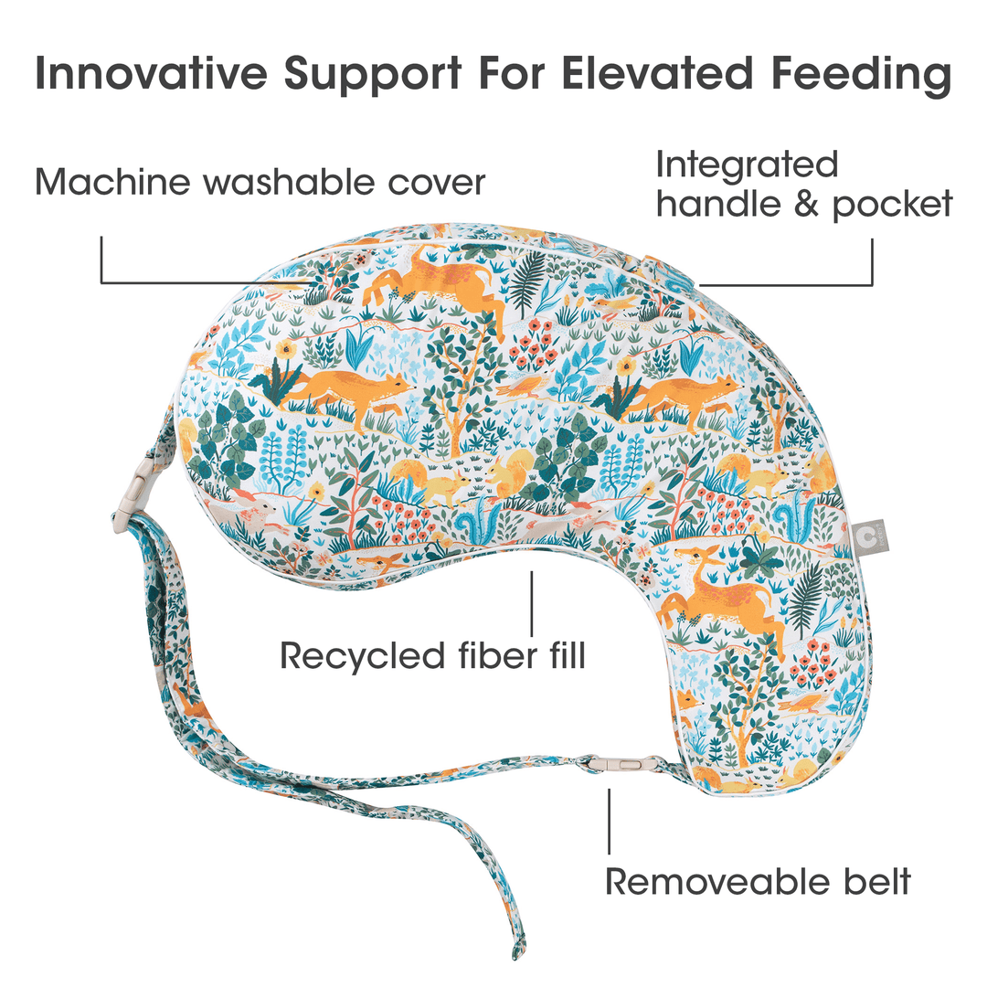 BOPPY ALMOHADA DE AMAMANTAR UPLIFT BELTED COLORFUL FOREST ANIMALS