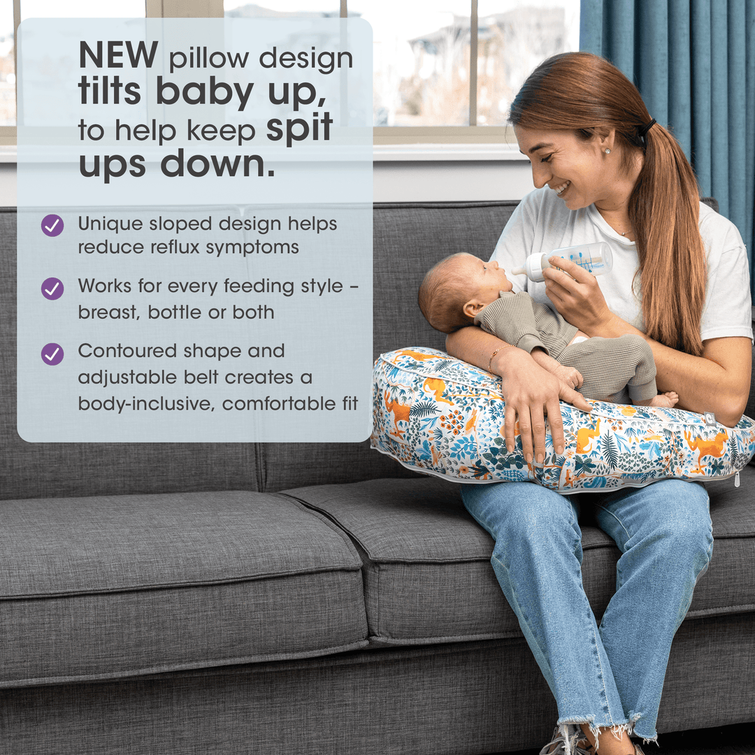 BOPPY ALMOHADA DE AMAMANTAR UPLIFT BELTED COLORFUL FOREST ANIMALS