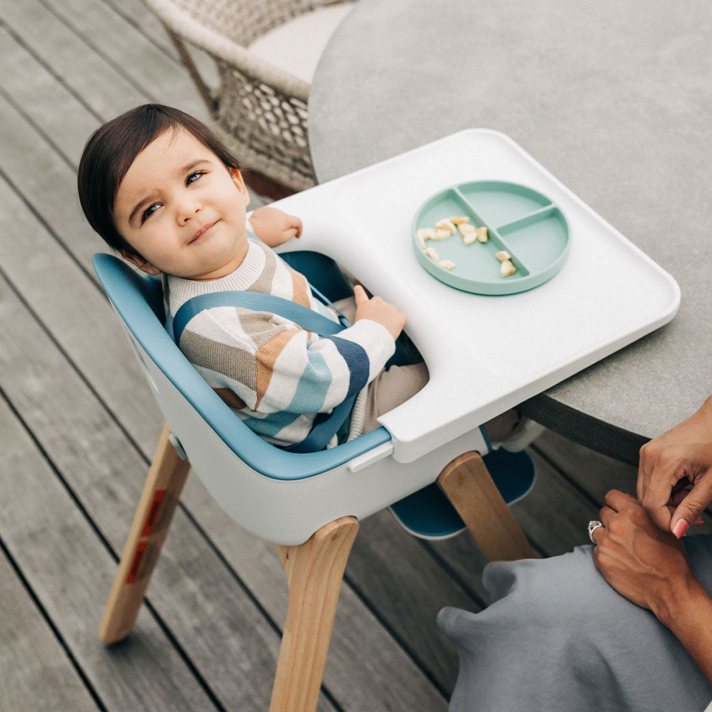 UPPABABY SILLA DE COMER CIRO CALEB STEEL BLUE