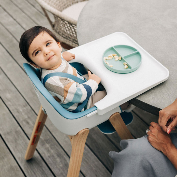 UPPABABY SILLA DE COMER CIRO CALEB STEEL BLUE