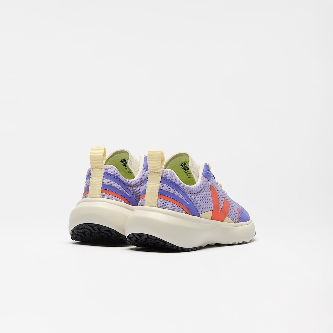 Veja Zapatilla Small Canary Light Lavande Orange Fluo Acai para Niña