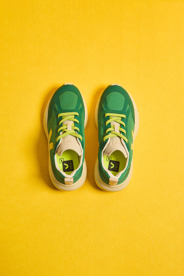 VEJA NIÑO ZAPATILLA CANARY LI ALVM EMERAUDE/MIMOSA