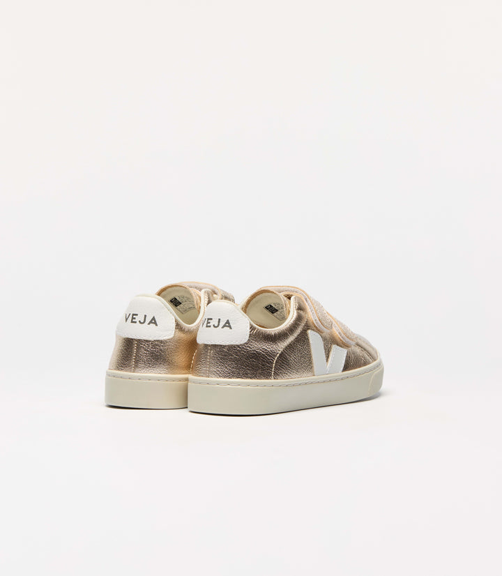 VEJA NIÑA ZAPATILLA ESPLAR LEATHER PLATINE/WHITE