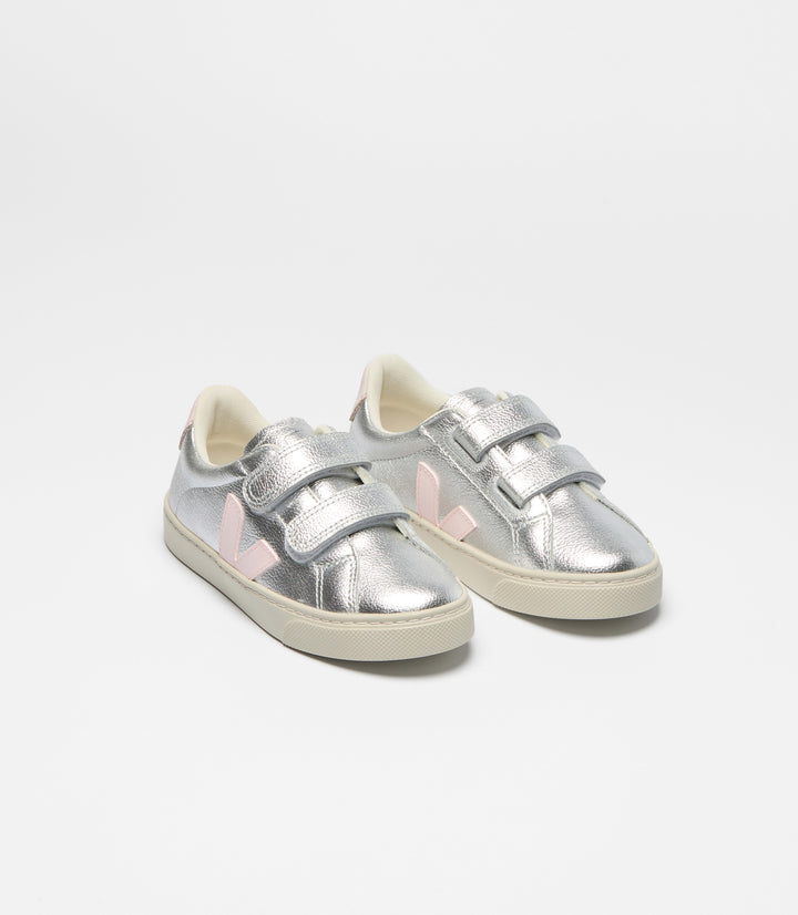 VEJA NIÑA ZAPATILLA ESPLAR LEATHER SILVER/LASSI