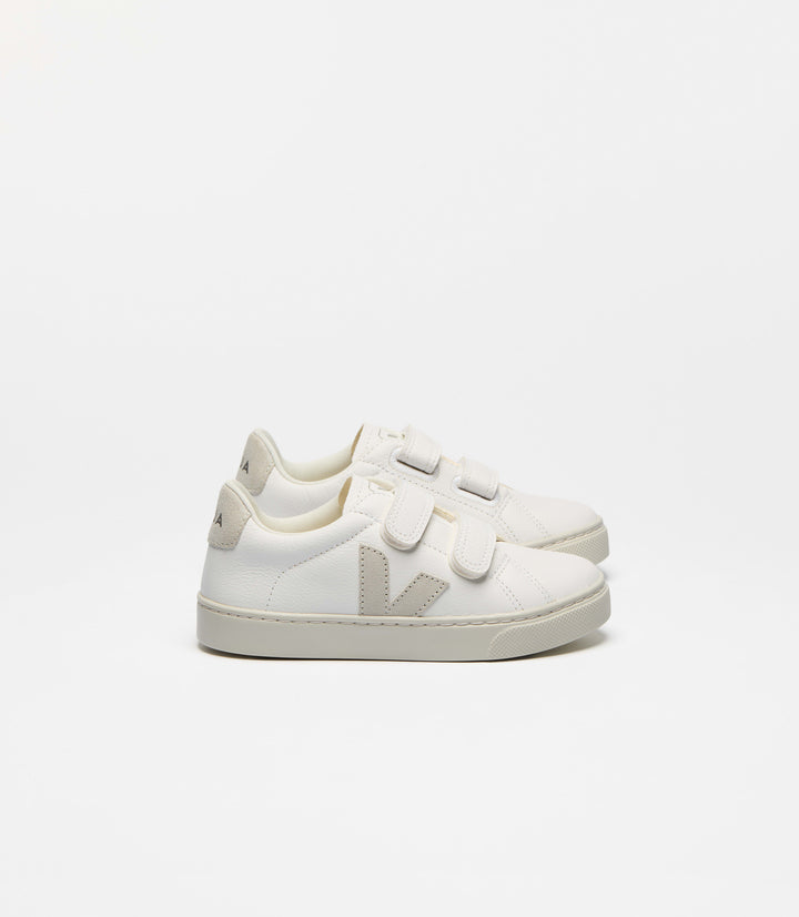 VEJA NIÑO ZAPATILLA ESPLAR LEATHER WHITE/NATURAL