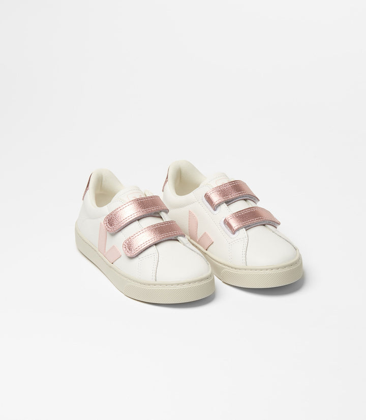 Veja Zapatilla Small Esplar Extra White Petale Nacre para Niña