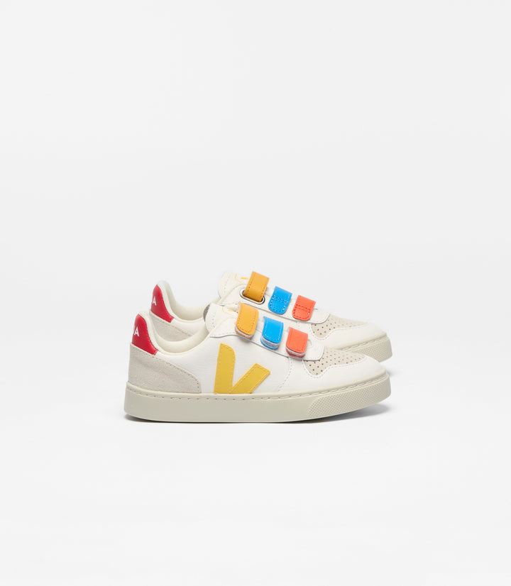 VEJA NIÑO ZAPATILLA V-10 LEATHER WHITE/TONIC