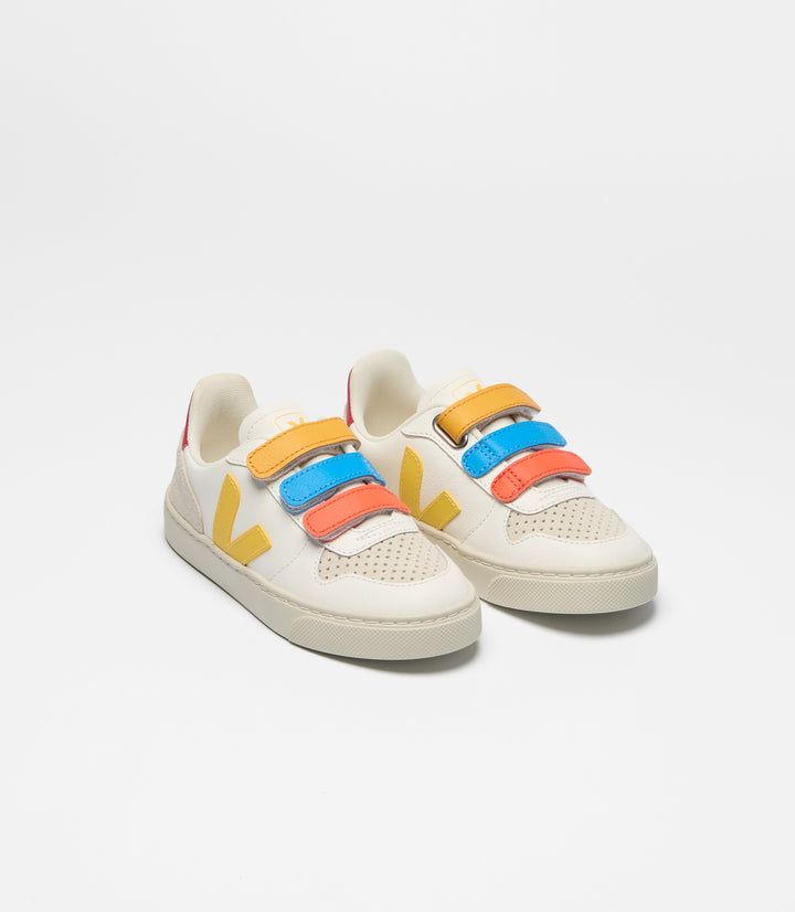 VEJA NIÑO ZAPATILLA V-10 LEATHER WHITE/TONIC
