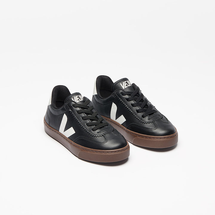 Veja Zapatilla Small Volley Black White Bark para Niño