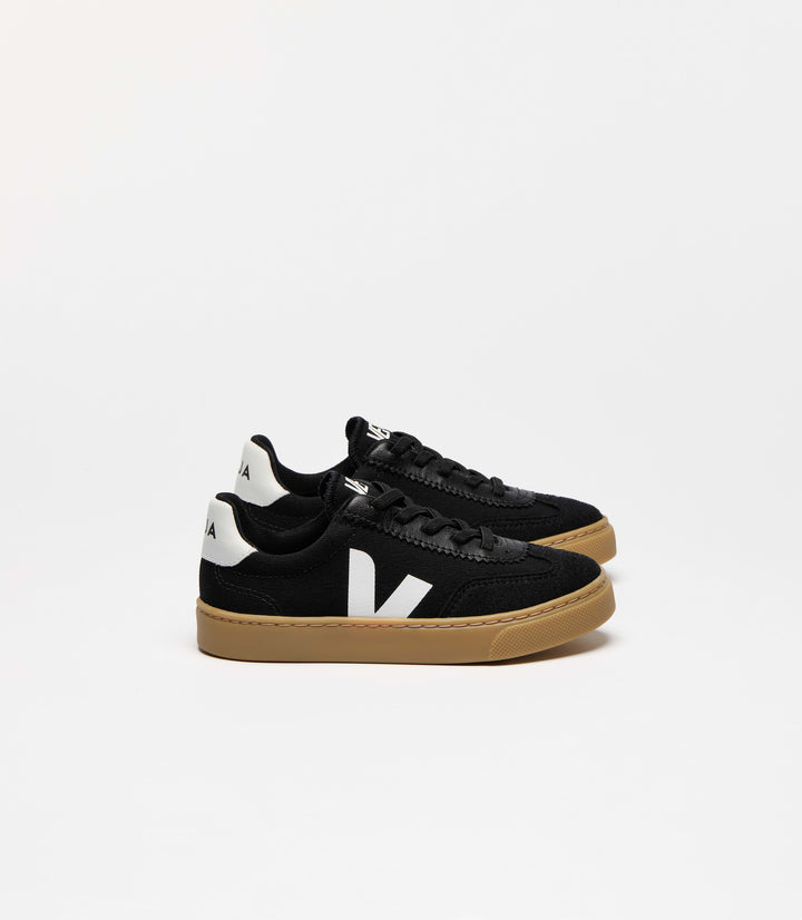 VEJA NIÑO ZAPATILLA VOLLEY CANVAS BLACK/WHITE