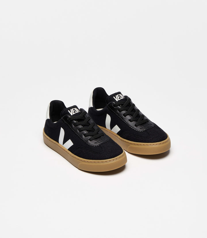 VEJA NIÑO ZAPATILLA VOLLEY CANVAS BLACK/WHITE