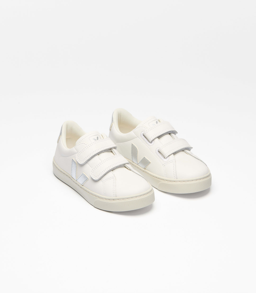 VEJA NIÑO ZAPATILLA ESPLAR LEATHER WHITE/SILVER