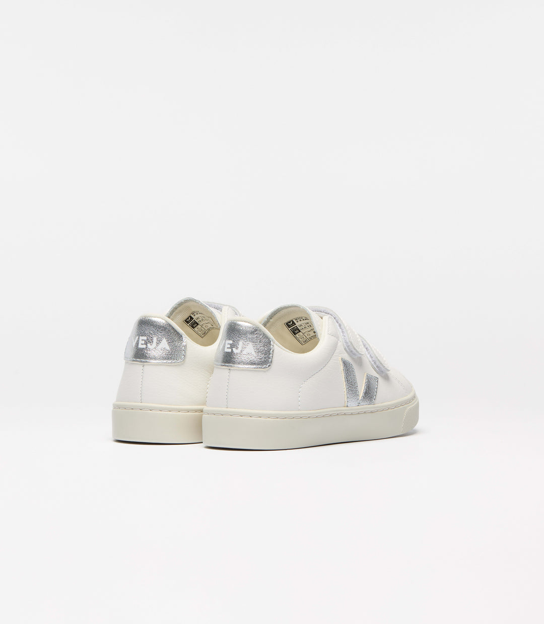 VEJA NIÑO ZAPATILLA ESPLAR LEATHER WHITE/SILVER