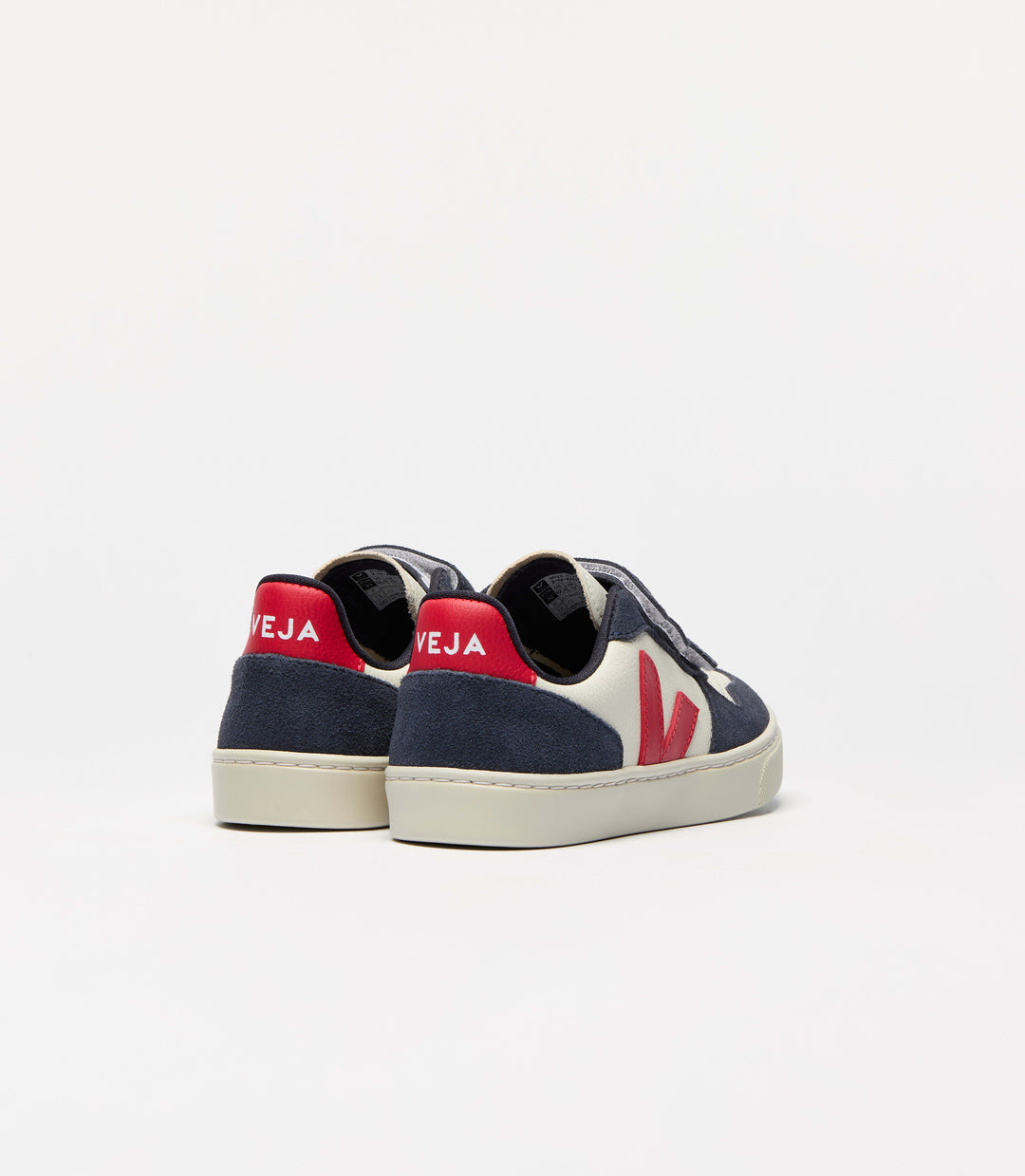 VEJA NIÑO ZAPATILLA V-10 LEATHER PURE/PEKIN/NAUTICO