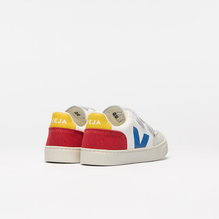 VEJA NIÑO ZAPATILLA V-12 LEATHER WHITE/MULTICO-PEPPER