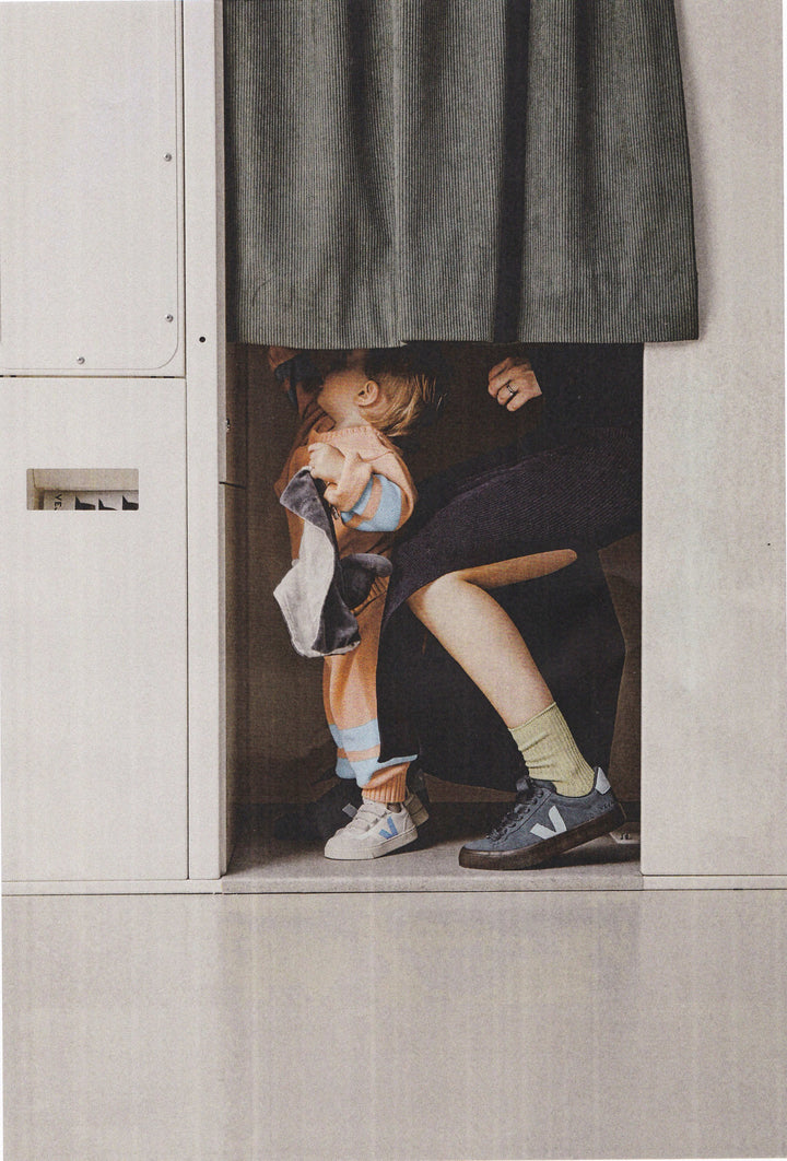 VEJA NIÑO ZAPATILLA V-90 O.T. LEATHER EXTRA-WHITE/EGEE