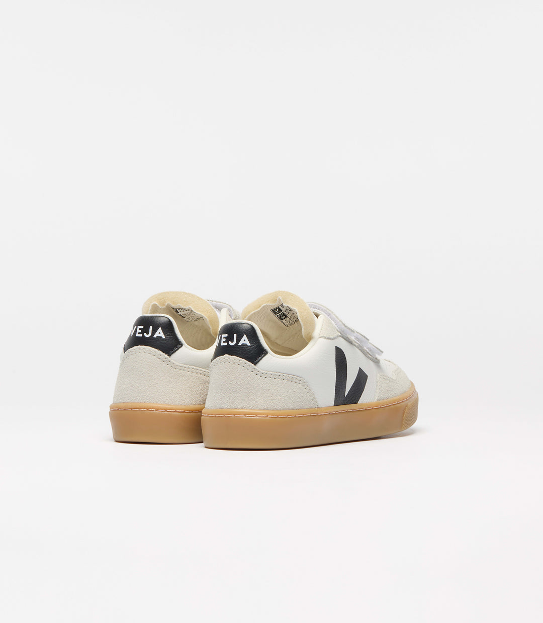 VEJA NIÑA ZAPATILLA V-90 O.T. LEATHER WHITE/BLACK/NATURAL