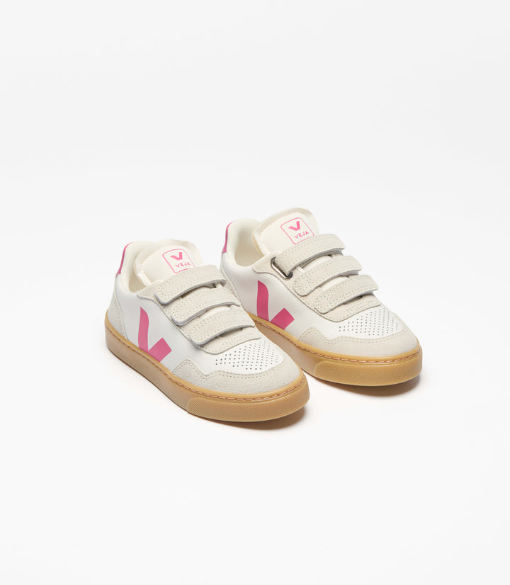 VEJA NIÑA ZAPATILLA V-90 O.T. LEATHER WHITE/MIA/NATURAL