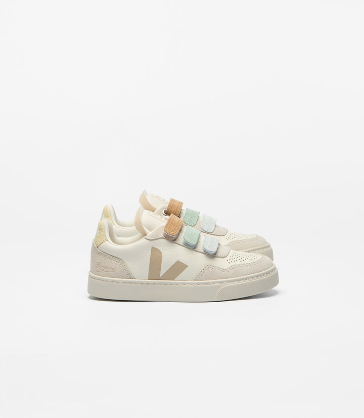 VEJA ZAPATILLA V-90 LEATHER  BONPOINT PURE/ALM