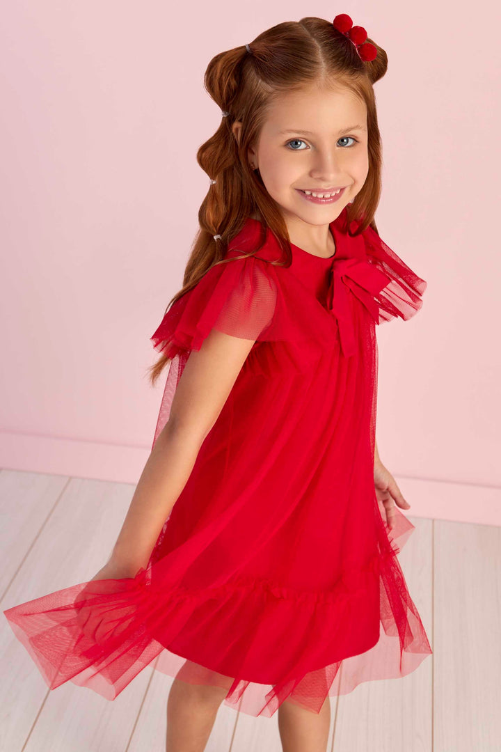 MON SUCRÉ NIÑA VESTIDO HOUSE'S FUN VERMELHO