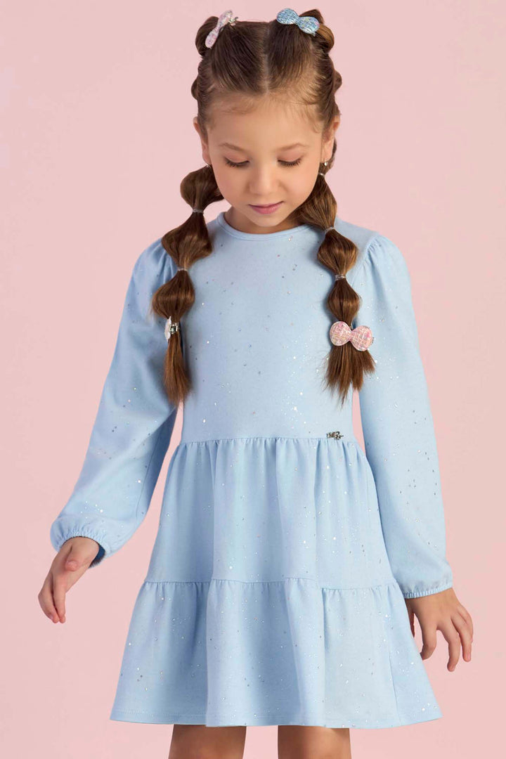 MON SUCRÉ NIÑA VESTIDO FUNNY RAIN AZUL CLARO