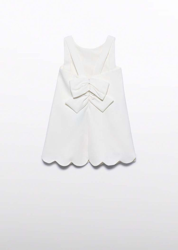 ABEL & LULA NIÑA VESTIDO CREPE FLORES 3D NATA