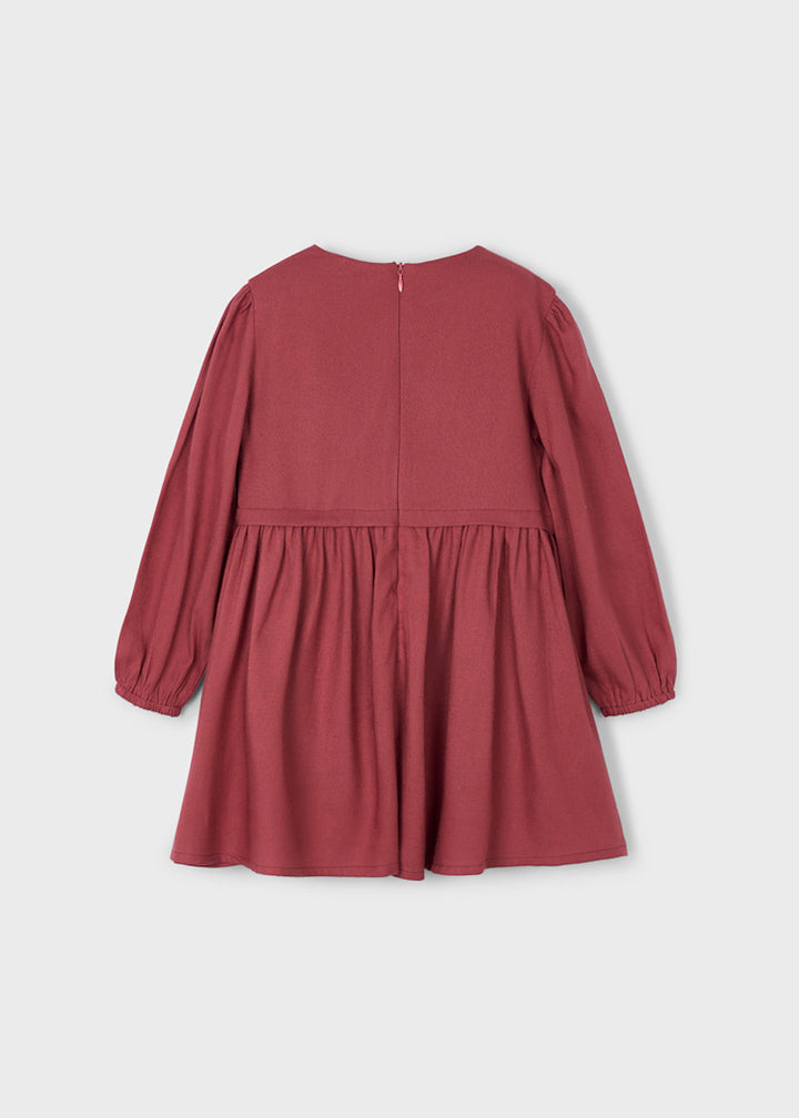 MAYORAL NIÑA VESTIDO DARK RED