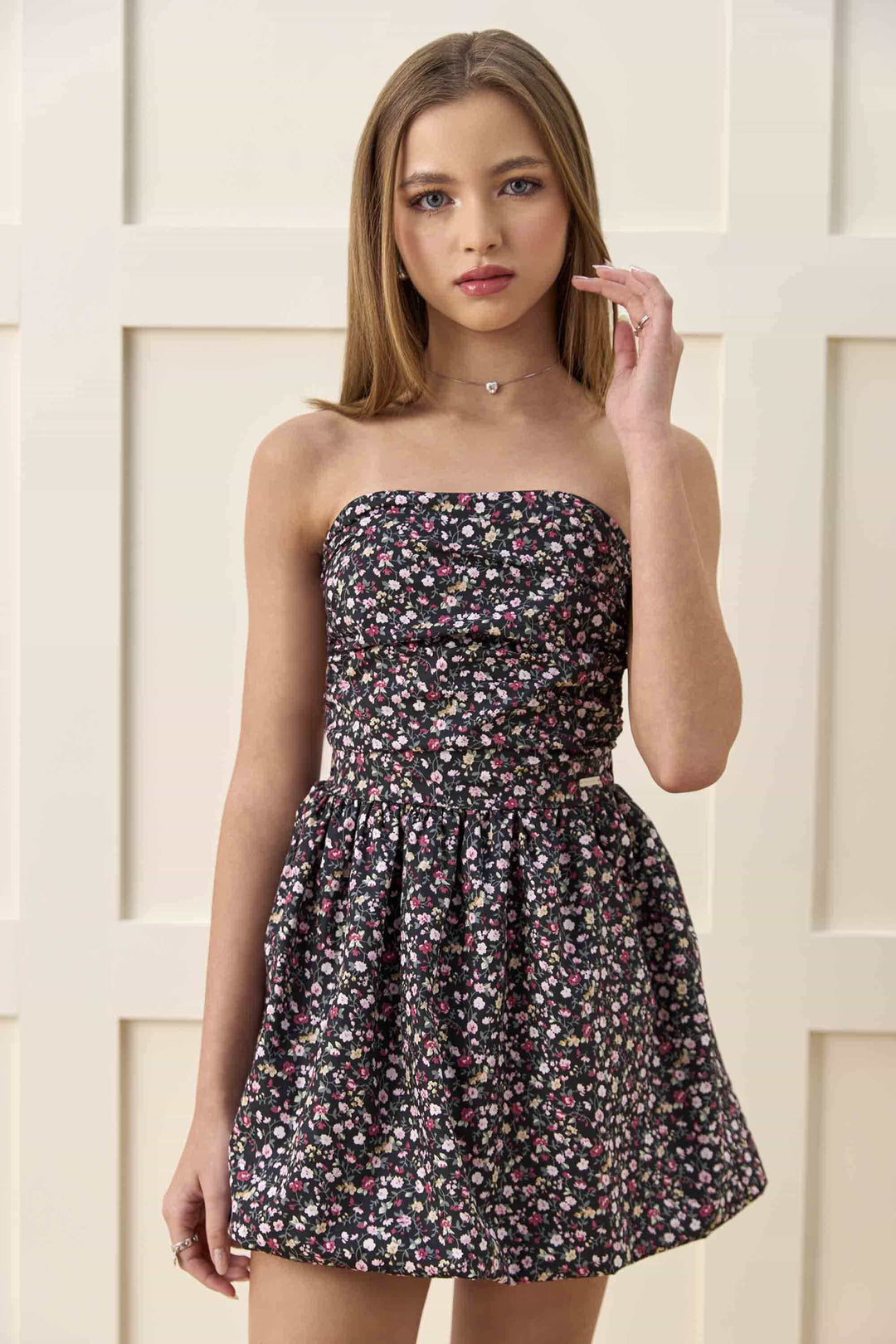 VANILLA CREAM NIÑA VESTIDO ESTAMPADO