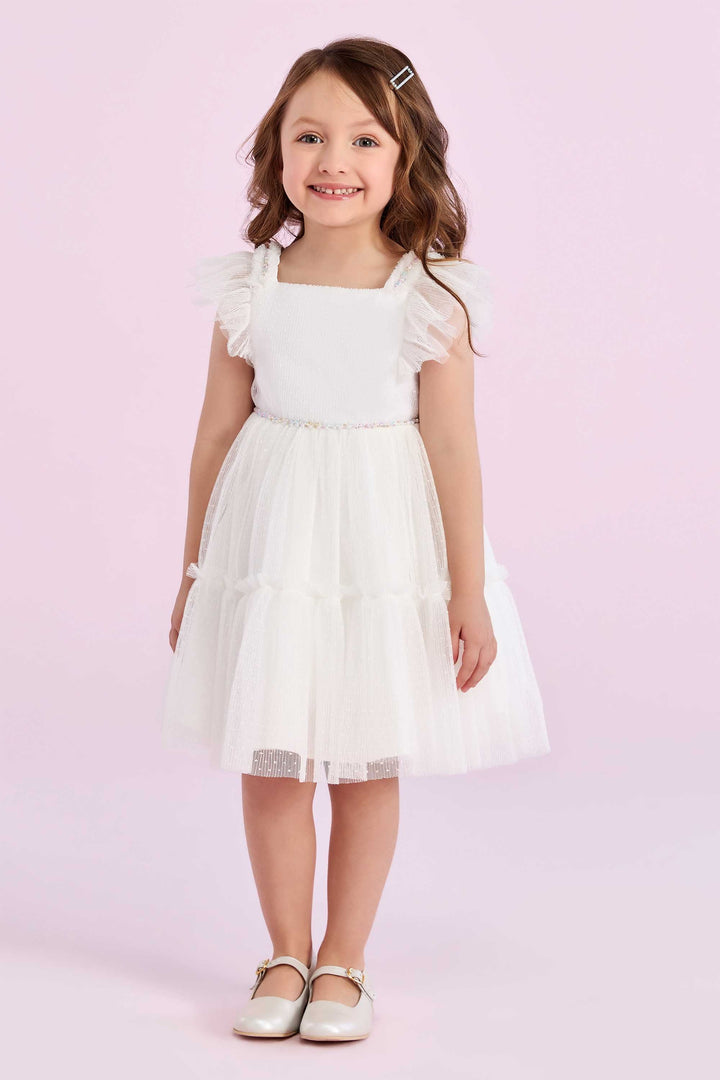 PETIT CHERIE NIÑA VESTIDO BALLERINE OFF WHITE