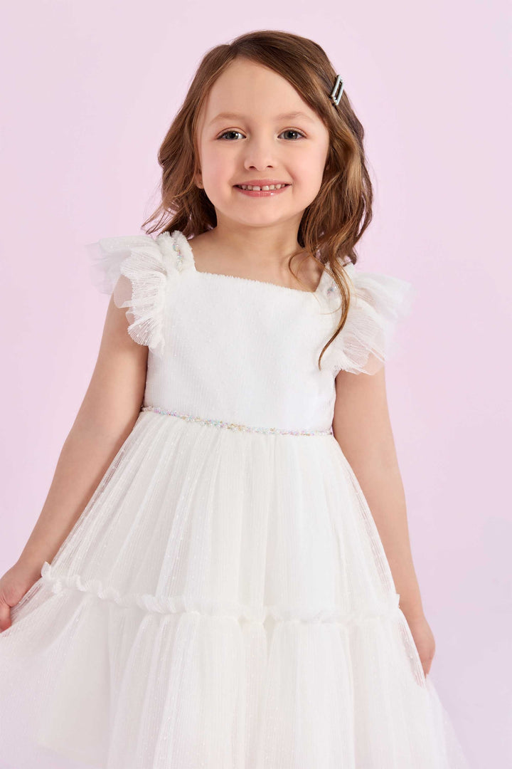 PETIT CHERIE NIÑA VESTIDO BALLERINE OFF WHITE