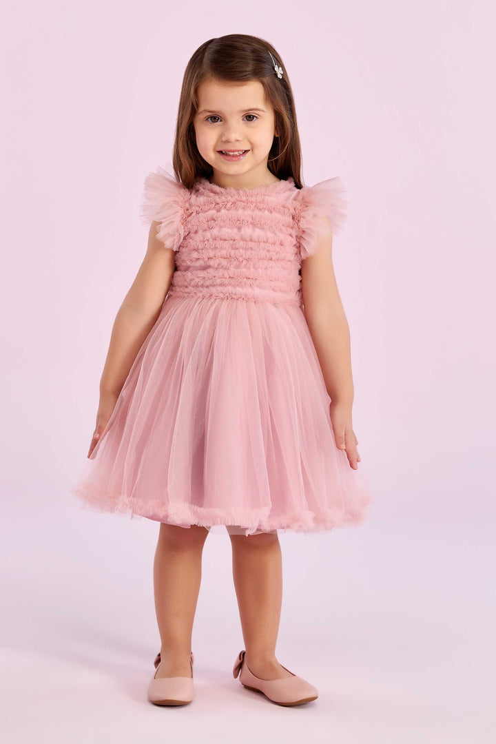 PETIT  CHERIE NIÑA VESTIDO DOLCE GIARDINO ROSE