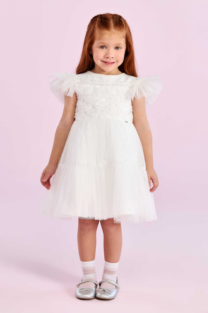 PETIT CHERIE NIÑA VESTIDO CLASSICOS OFF WHITE