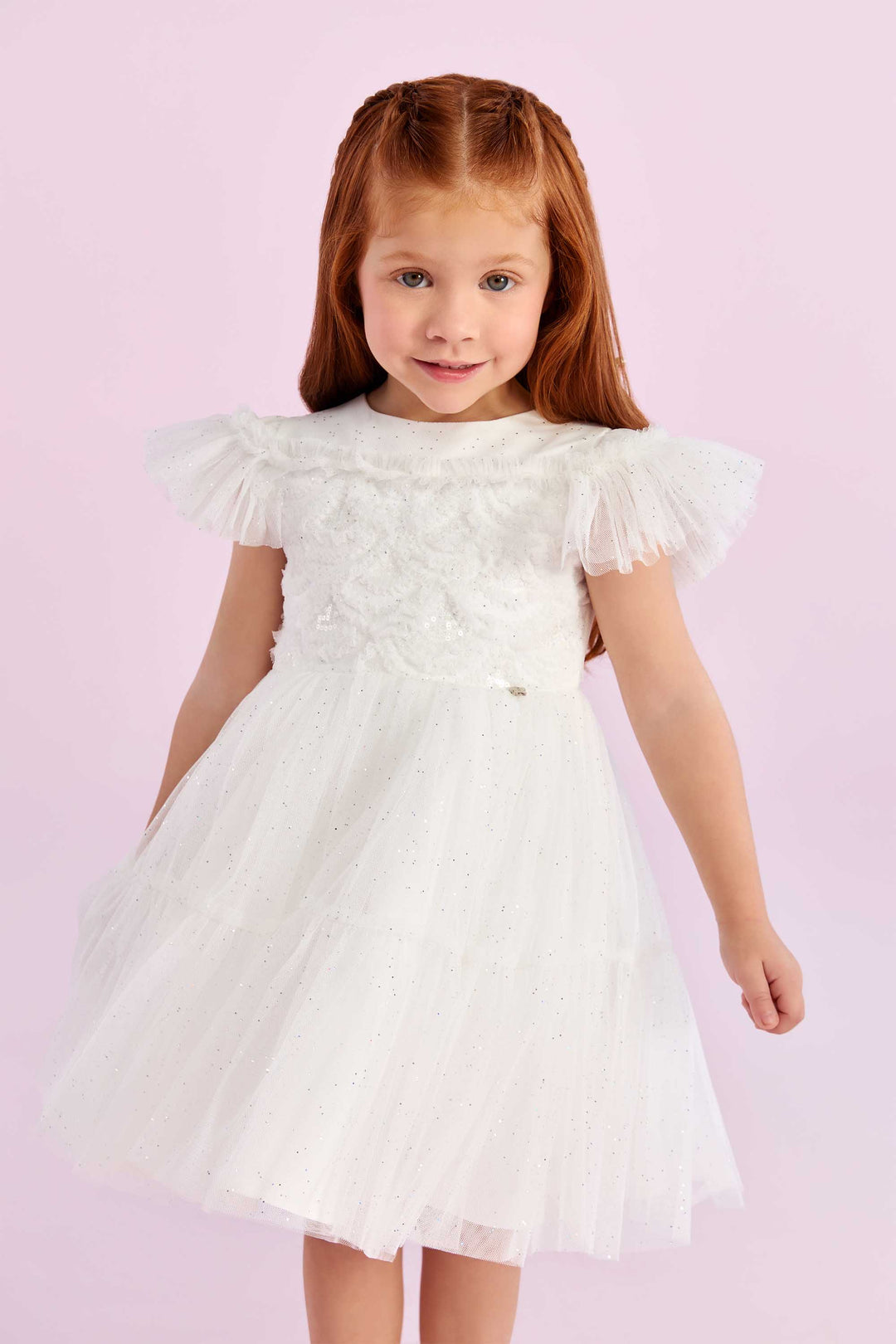 PETIT CHERIE NIÑA VESTIDO CLASSICOS OFF WHITE