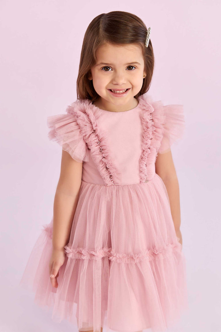 PETIT CHERIE NIÑA VESTIDO MELODIE ENCHANTEE ROSA