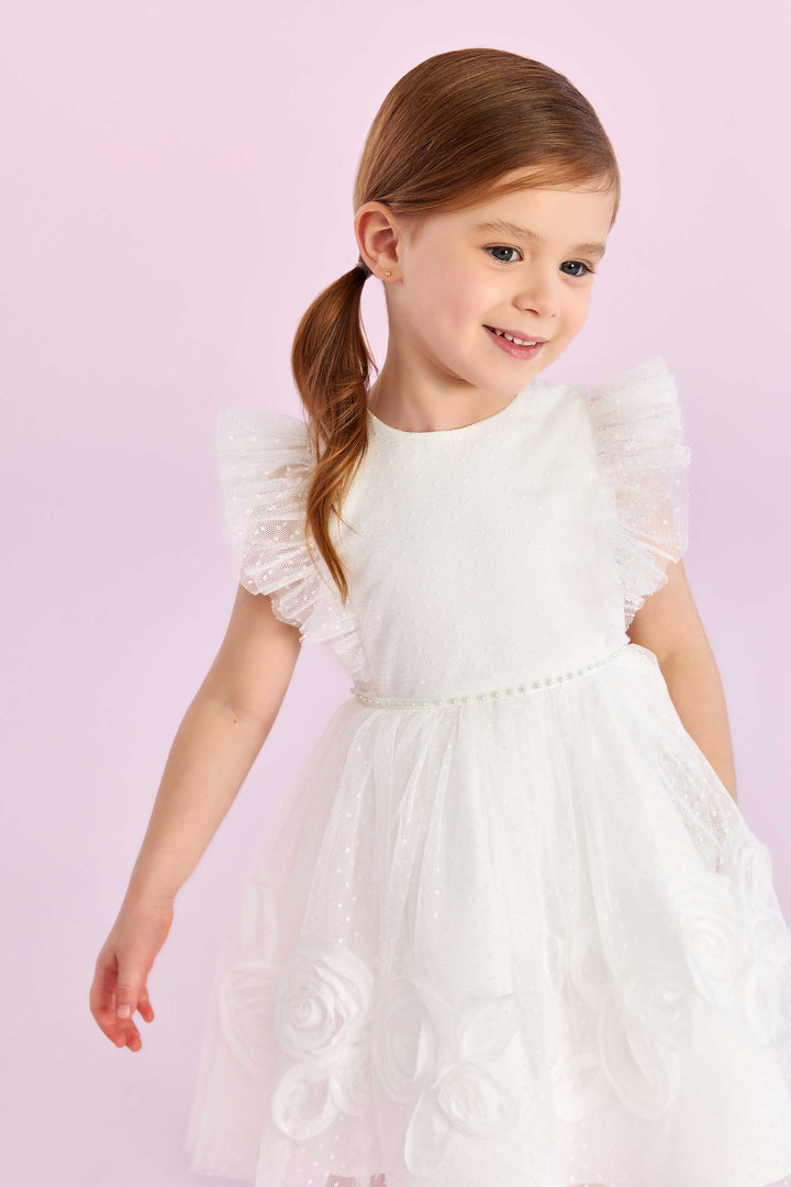 PETIT CHERIE NIÑA VESTIDO BALLERINE OFF WHITE