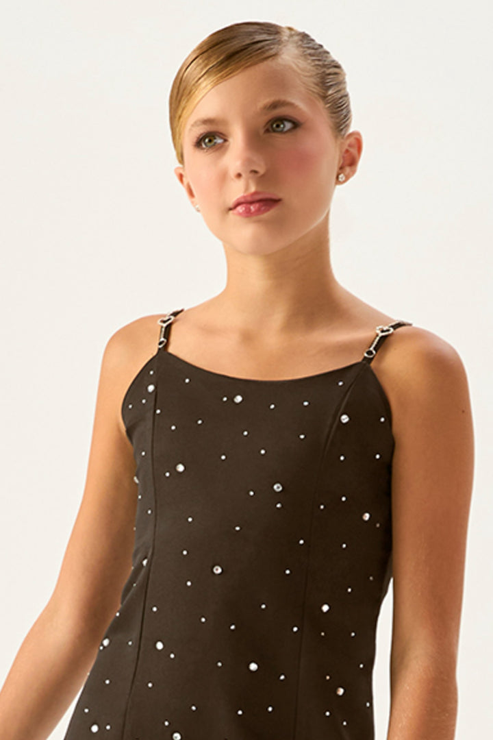 VANILLA CREAM NIÑA VESTIDO INVELETS GO SHINE PRETO/NEGRO