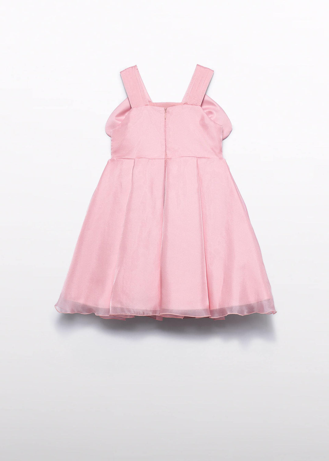 ABEL & LULA NIÑA VESTIDO FLOR ORGANZA ROSA