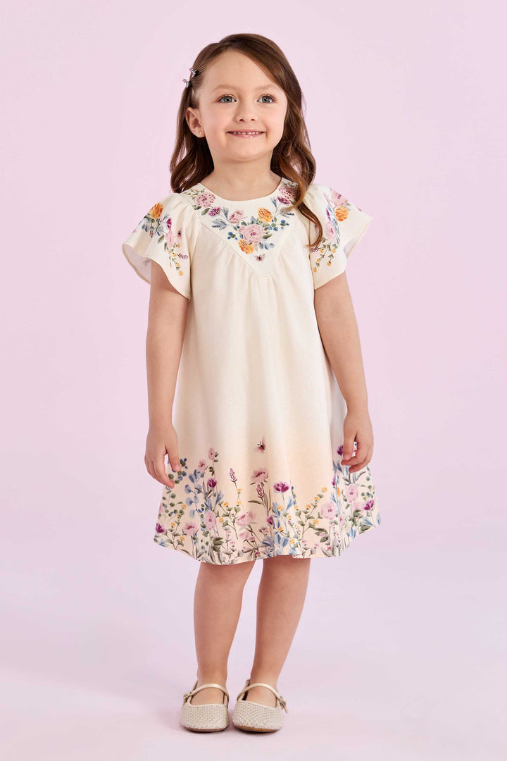 PETIT CHERIE NIÑA VESTIDO DOLCE GIARDINO ESTAMPADO