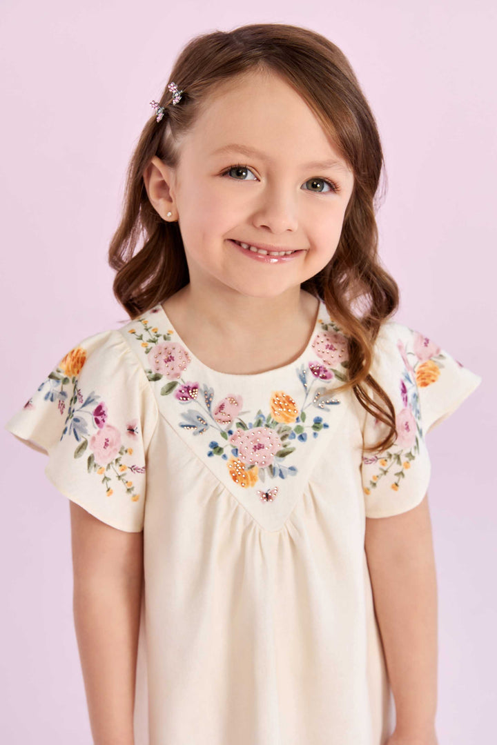 PETIT CHERIE NIÑA VESTIDO DOLCE GIARDINO ESTAMPADO