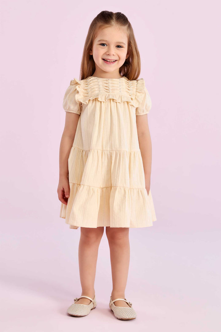 PETIT CHERIE NIÑA VESTIDO DOLCE GIARDINO BEIGE