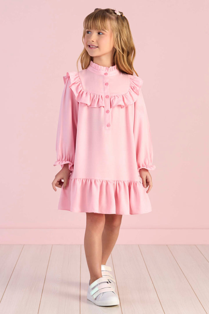 MON SUCRÉ NIÑA VESTIDO GATO ROSA