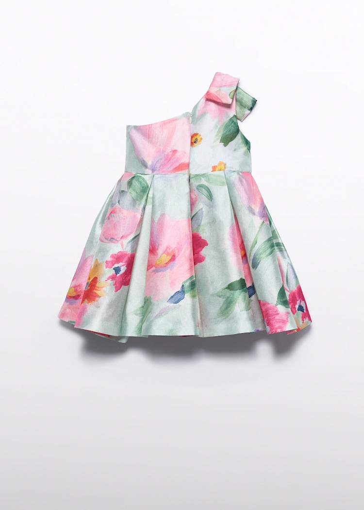 ABEL & LULA NIÑA VESTIDO MONOFILAMENTO ESTAMPA CHICLE