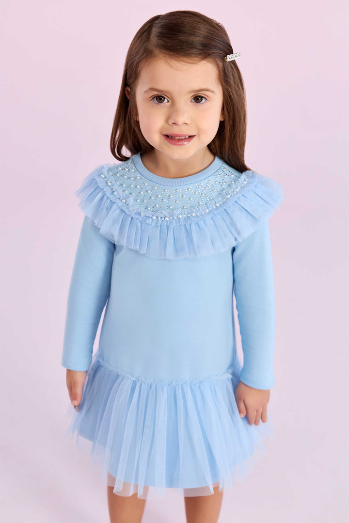 PETIT CHERIE NIÑA VESTIDO SQUAD GYMNASTICS AZUL