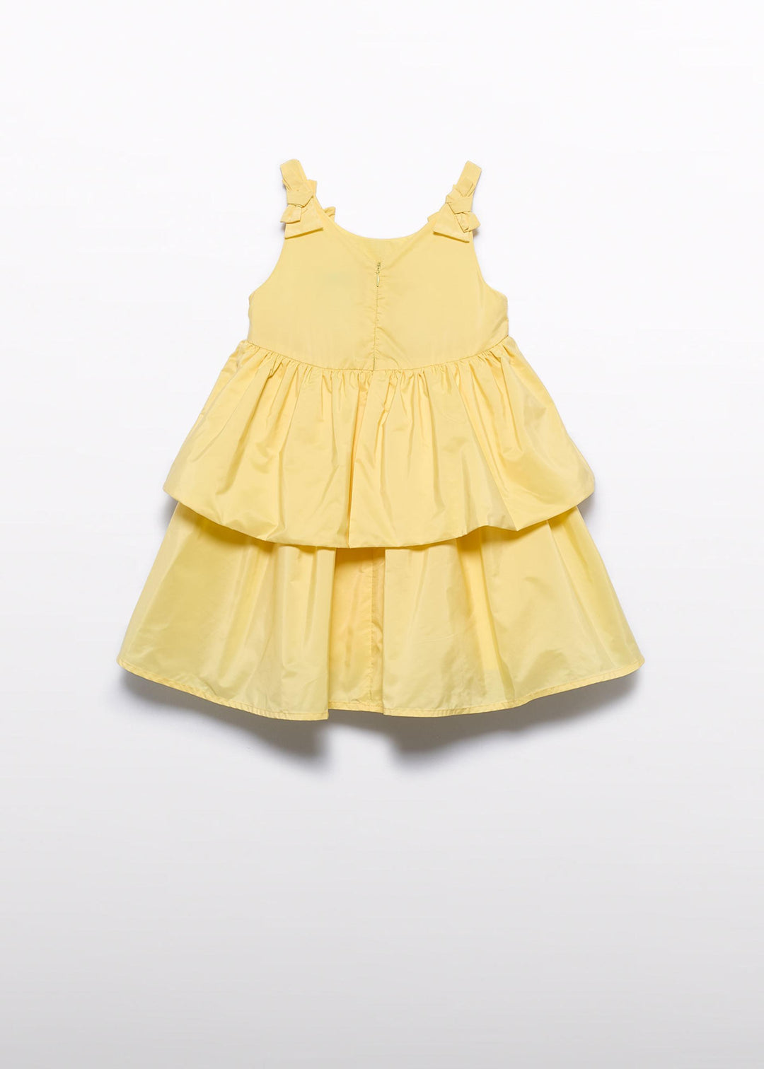 ABEL & LULA NIÑA VESTIDO TAFETAN VOLANTES AMARILLO