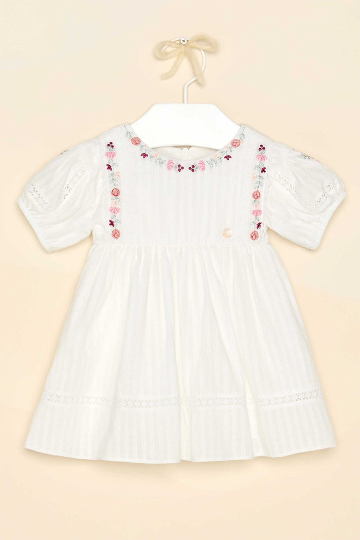 PETIT CHERIE BEBE NIÑA VESTIDO MELODIE ENCHANTEE OFF WHITE